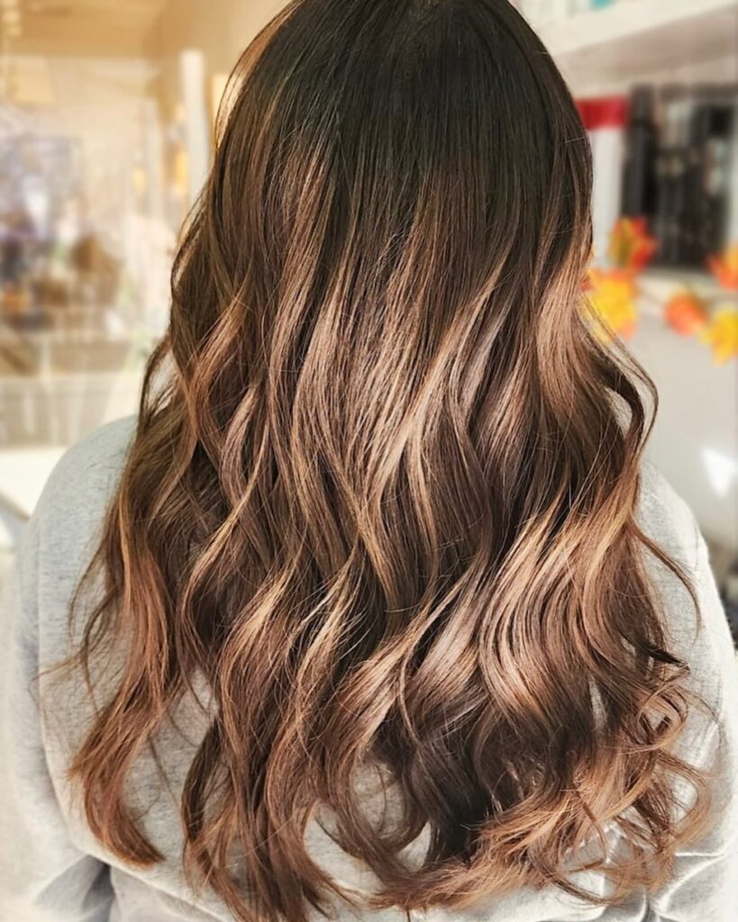 brunette balayage