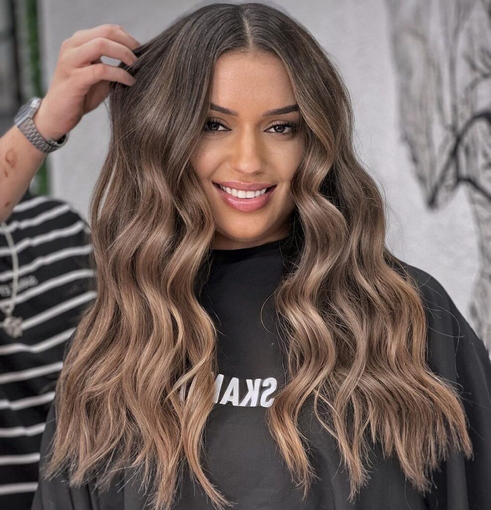 brunette balayage